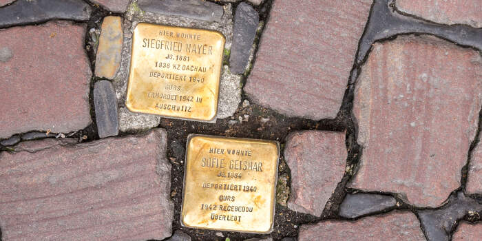 Wird es in Erfurt Stolpersteine geben?