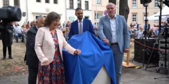 Interner Verweis: Video zur Feierliche Enthüllung des Tastmodells der Große Synagoge