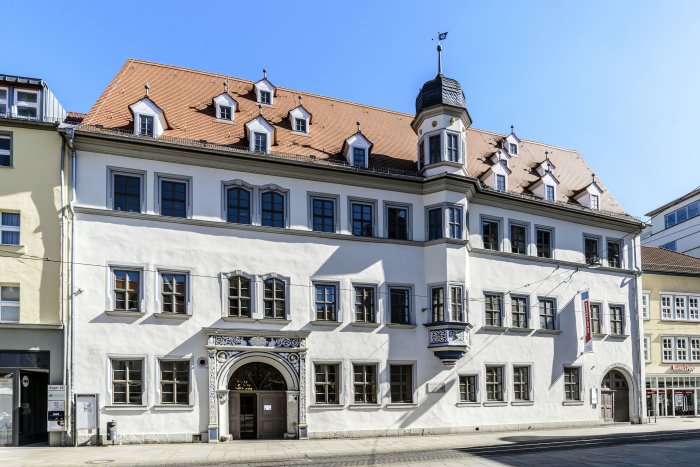 Ein altes Haus in Erfurt.