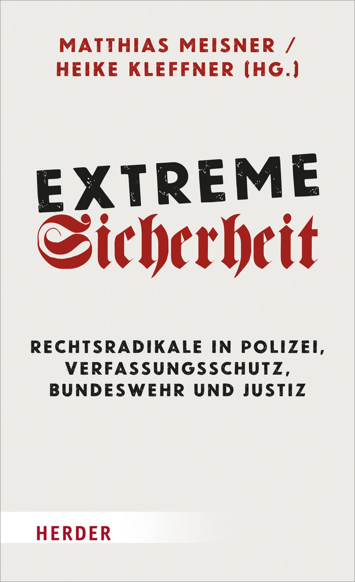 Titelbild Heike Kleffner "Extreme Sicherheit" Cover mit der Buchtitel