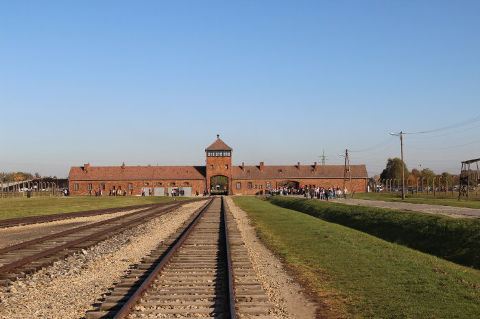 Das ehemalige Vernichtungslager Auschwitz-Birkenau, 2019, Foto des ehemaligen Vernichtungslagers Auschwitz-Birkenau