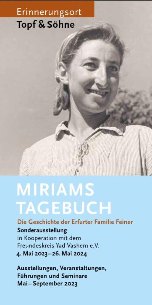 Interner Verweis: Programmheft zur Ausstellung „Miriams Tagebuch“