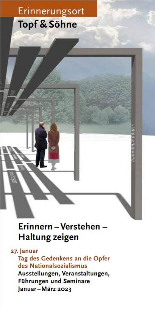 Programmheft zur Ausstellung "Ein Gedenkort für die Opfer des NSU"