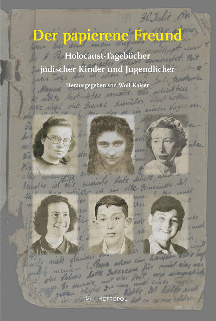 Buchcover der Anthologie „Der papierene Freund. Holocaust-Tagebücher jüdischer Kinder und Jugendlicher“  