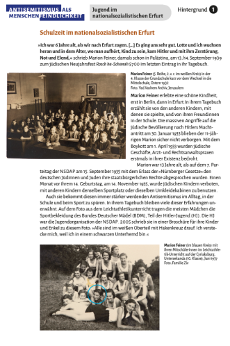 Buchseite zur Auseinandersetzung mit Miriams Lebensgeschichte