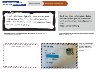 Brief von Miriam 