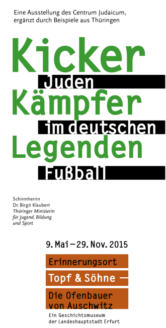Interner Verweis: Faltblatt zur Sonderausstellung "Kicker, Kämpfer, Legenden"