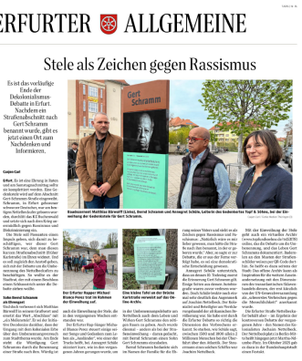 Carl, Casjen – Stele als Zeichen gegen Rassismus