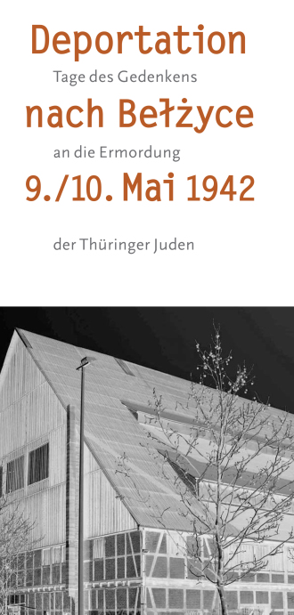 Interner Verweis: Faltblatt zu den Gedenkveranstaltungen "Deportation nach Bełzyce 9./10. Mai 1942"