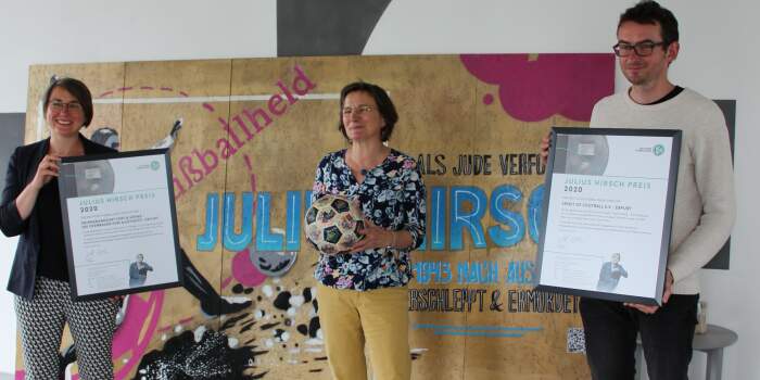 Verleihung des Julius-Hirsch-Preises an Spirit of Football e.V. und den Erinnerungsort Topf & Söhne
