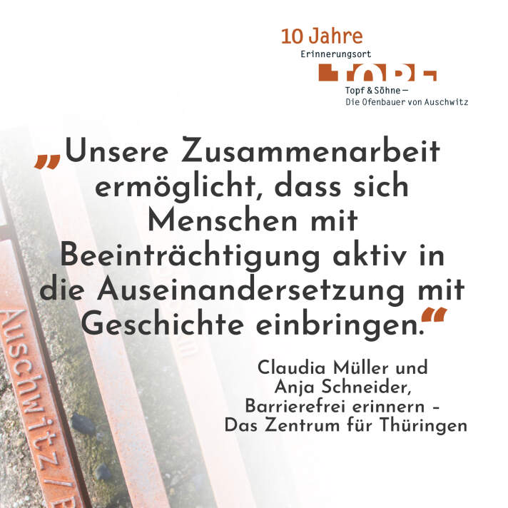 Statement in schwarzer Schrift auf weißem Hintergrund von Claudia Müller und Anja Schneider.