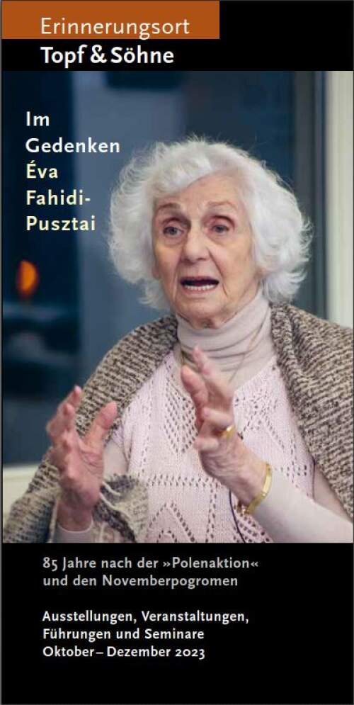 Programmheft In Gedenken Éva Fahidi-Pusztai