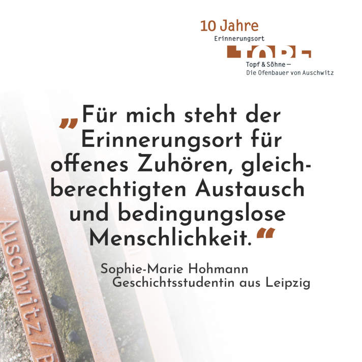 Statement in schwarzer Schrift auf weißem Hintergrund von Sophie-Marie Hohmann.